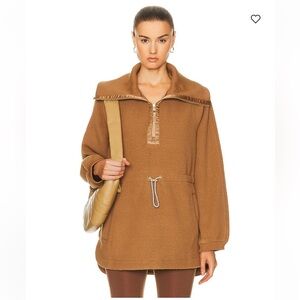 Varley Parnel Camel Half Zip Fleece Pullover 🐒